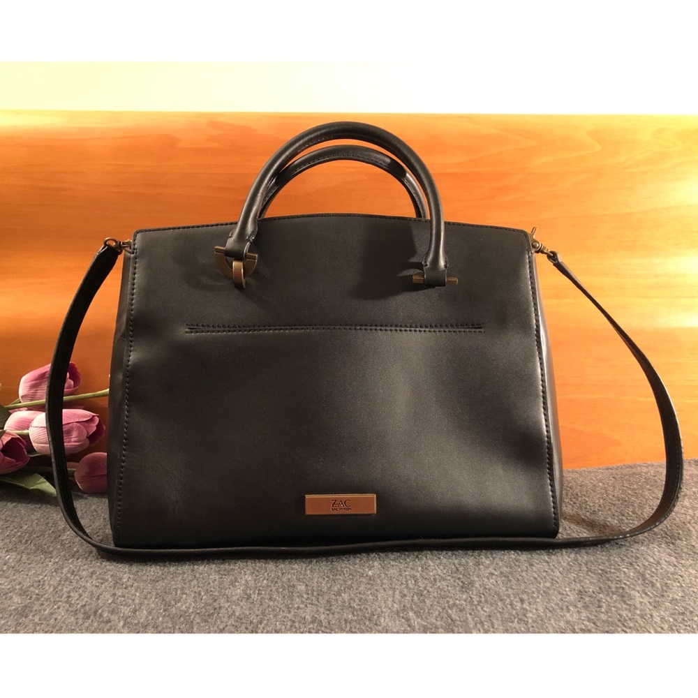 Zac Zac Posen Eartha Leather Barrel Satchel Bag